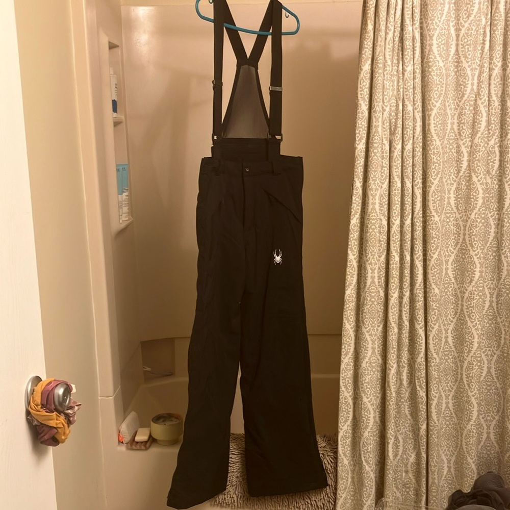 Black Ski Pants with removable suspenders